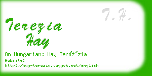 terezia hay business card
